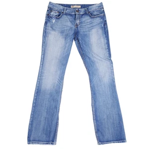BKE Jeans Culture Boot Cut 33x33.5 Light Wash Western Revival Y2K Denim Grunge - Picture 1 of 12