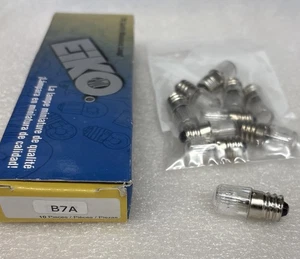 NE45 B7A EIKO Neon Light Bulb E12 Candelabra Base * Box of 10-pcs *NEW - Picture 1 of 4