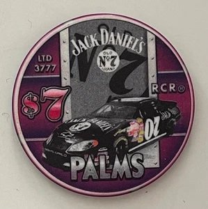 Palms Hotel $7 Casino Chip Las Vegas Jack Daniels Racing NASCAR Old No 7 Maloof - Picture 1 of 2