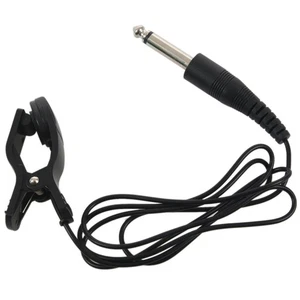 Microfono a contatto piezoelettrico clip on pickup chitarra universale nero E9I2 - Foto 1 di 8