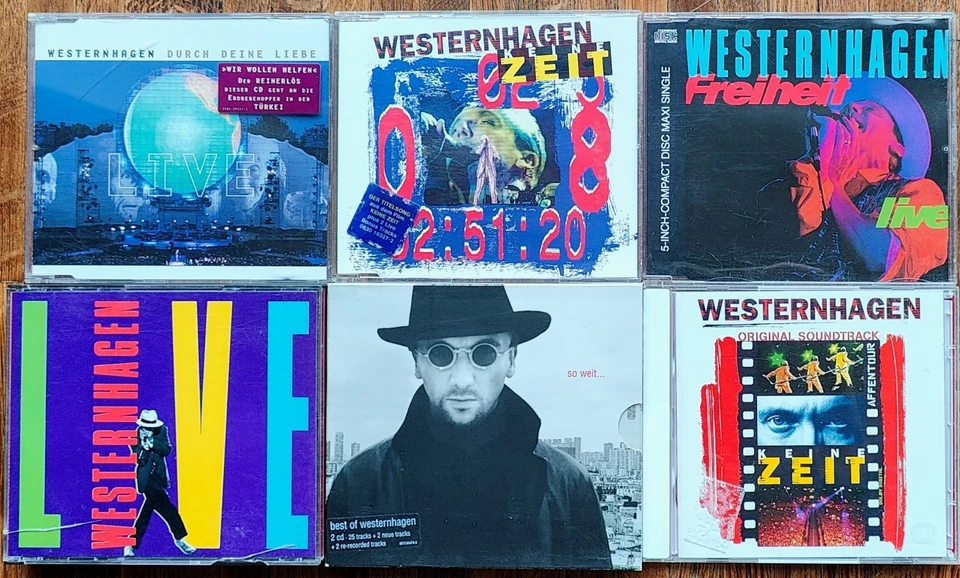 Marius Müller Westernhagen 6x CD Sammlung Maxi Album - LIVE So Weit Freiheit - Bild 1 von 2