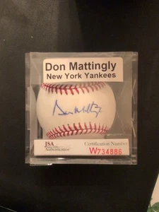 Don Mattingly NY Yankees Autographed Baseball JSA Certification - Picture 1 of 3