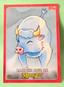 2021 Topps Metazoo Series 0 Babe The Blue Ox #3 - Picture 1 of 2