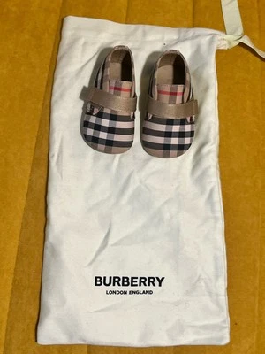 Burberry Baby Plaid Check Shoes Authentic Retail Price $200 ￼ - Image 1 of 3