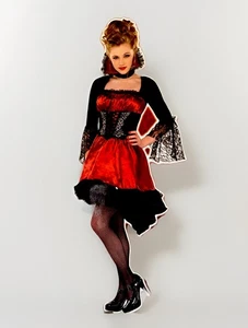 Disfraces USA Va Va Vampiro Rojo y Negro Juniors Pequeño 3-5 Disfraz de Halloween Nuevo - Imagen 1 de 7