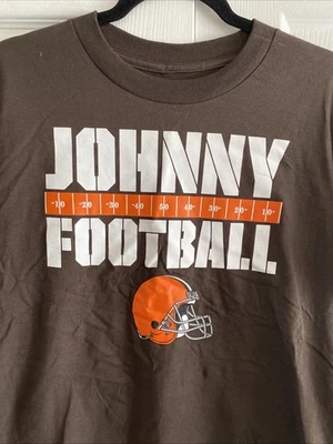 Camiseta gráfica NFL Boys Youth Johnny Football Clevleand marrom Manziel NOVA - Imagem 1 de 4