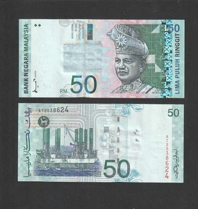 Malaysia 50 Ringgit RM50 (1998-2001) P43a Sign paper UNC - Picture 1 of 1