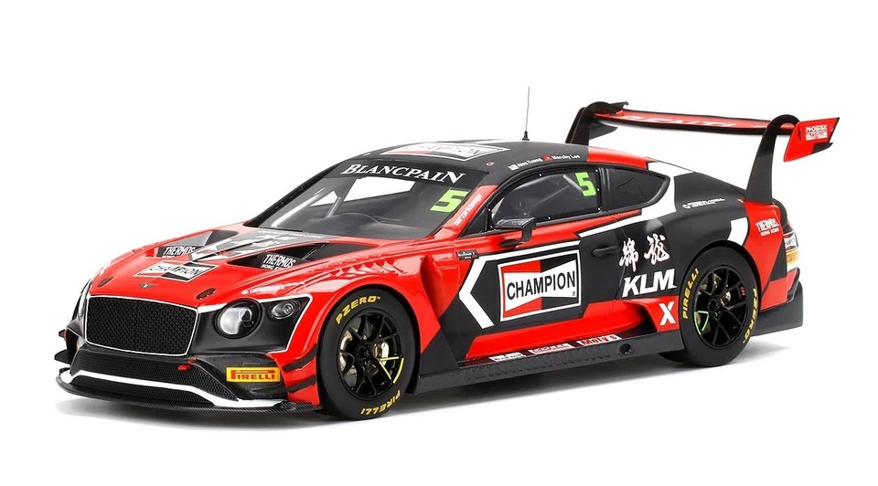 1:18 TRUESCALE Bentley Continental Gt3 #5 Champion Blancpain Gt Asia 2018 TS0314 - Immagine 1 di 2