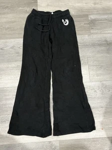 Victoria Secret Pink Hose Damen Sweathose weites Bein schwarz Lounge XS - Bild 1 von 4