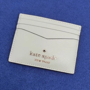 Kate Spade Staci Saffiano Leather Slim Card Holder Wallet Sage - Picture 1 of 6