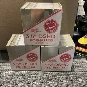 3.5" DSHD Formatted Disks 60 Diskettes New Sealed IBM & Compatibles Floppy Disk - Picture 1 of 6