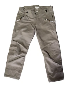 DIESEL WOMENS STONE GREY REGULAR STRAIGHT LEG 3/4 TROUSERS SIZE UK 12 - Picture 1 of 14