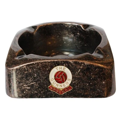 KNIGHT Arsenal Football Club Antique Effect Metal Ashtray