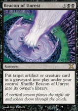 1x Beacon of Unrest - Foil Light Play, English 10th Edition MTG Magic