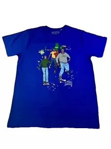 MENS 100% AUTHENTIC AKOO T-SHIRT SIZE LARGE & COLOR ROYAL BLUE - Picture 1 of 4