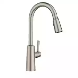 Riley High Arc Pulldown Kitchen Faucet Moen 7402SRS - Picture 1 of 4
