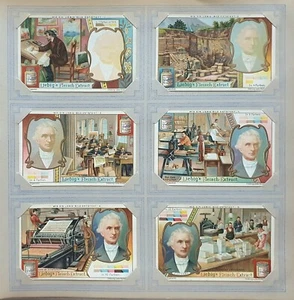 Antike Bilder Karten Liebig Fleisch Extract Serie 6 Stück Sammlung - Bild 1 von 4
