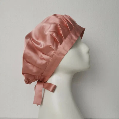 Silk Hair Bonnet 100% Pure Mulberry Silk - breathable & hypoallergenic.CARLTY'S - Image 1 of 4