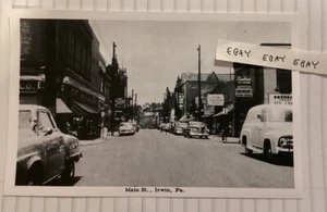 Nueva postal Early Irwin Pa Main Street View GC Murphy's Store & Swenson's Drugs - Imagen 1 de 2