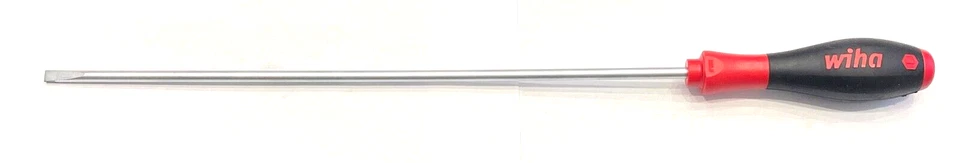 Wiha 5.5mm x 300mm Slotted Cabinet SoftFinish Screwdriver  00702 - Image 1 of 1