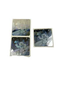 Vintage Sandylion Stickerbogen LOT 3 Bären selten 80er reflektierend perlmuttfarbenes Prisma - Bild 1 von 3