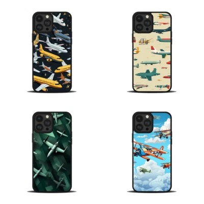 Aviation artwork plane Anti-skid Cover For iPhone 11 12 13 14 15 Max Pro - Image 1 of 4