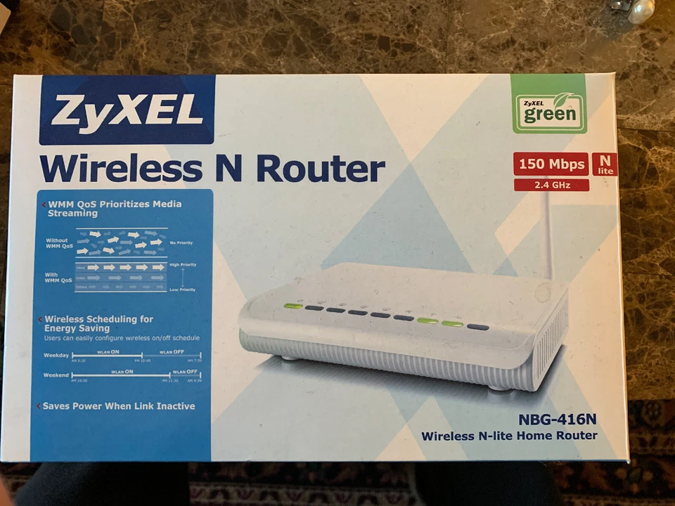 ZyXEL NBG416N 150 Mbps 4-Port 10/100 Wireless N Router - Image 1 of 1