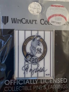 NY YANKEES JORGE POSADA DAY PIN 2015 MONUMENT PARK RETIRED NUMBER 20 - Picture 1 of 2