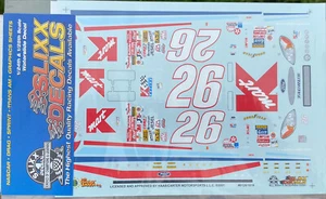 Slixx NASCAR Big K-Mart Jimmy Spencer Ford Waterslide Decals 1/24 #1619 - Picture 1 of 6