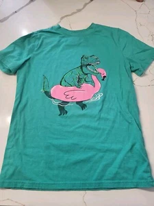 Boys Size 16XL Shirt Dinosaur Swimming - Picture 1 of 2