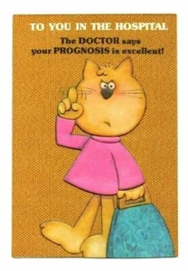 Hope You're Feeling Better Greeting Card Best Recovery Wishes Humor Vintage Card - Picture 1 of 3