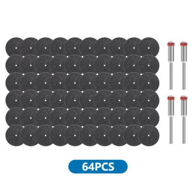 XCAN 60pcs Mini Cut Off Wheel Resin Cutting Disc Set Mandrel for Dremel Rotary Tool