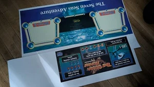 Sega Ocean Hunter Dlc Arcade Game Control Panel.Overlay And Instructions - Picture 1 of 3