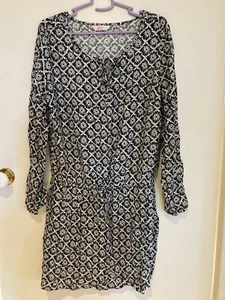 Stunning ladies dress with sleeves and tie waist - size 14 - washed not worn - Picture 1 of 3
