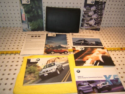 BMW 2003 E53 X5 владельца подлинный 1 набор из 8 руководств / бумаги и черный BMW 1 чехол  - Изображение 1 из 4