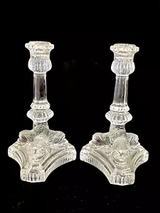 Tiffany & Co. Kristall Delphin Sockel 8" Kerzenständer PAAR - Bild 1 von 10