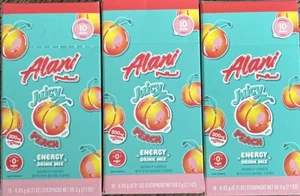 3 Pack Alani Nu Juicy Peach Energy Sticks 10-Pack Each Exp 6/2025 - Picture 1 of 2