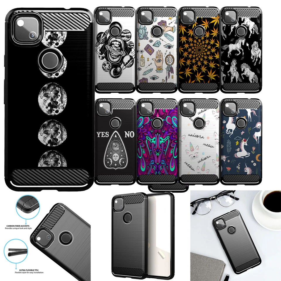 Case For [Google Pixel 4A (2020)][FLEX TPU SET17] Flexible Embossed Slim Cover - Image 1 of 1