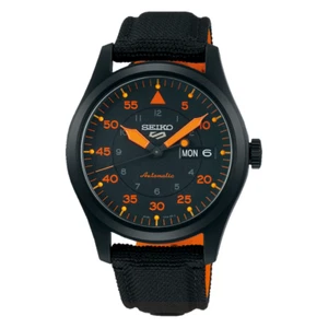 SEIKO 5 Sports SRPH33K1 Orologio Militare Automatico Uomo Bracciale Tessuto - Picture 1 of 3