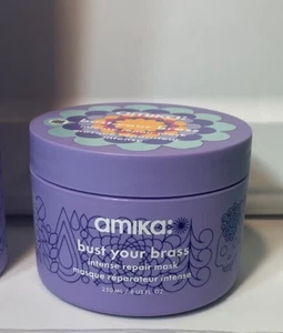 NEW Amika Bust Your Brass Intense Repair Mask (8oz/250mL) Full Sized - Picture 1 of 9