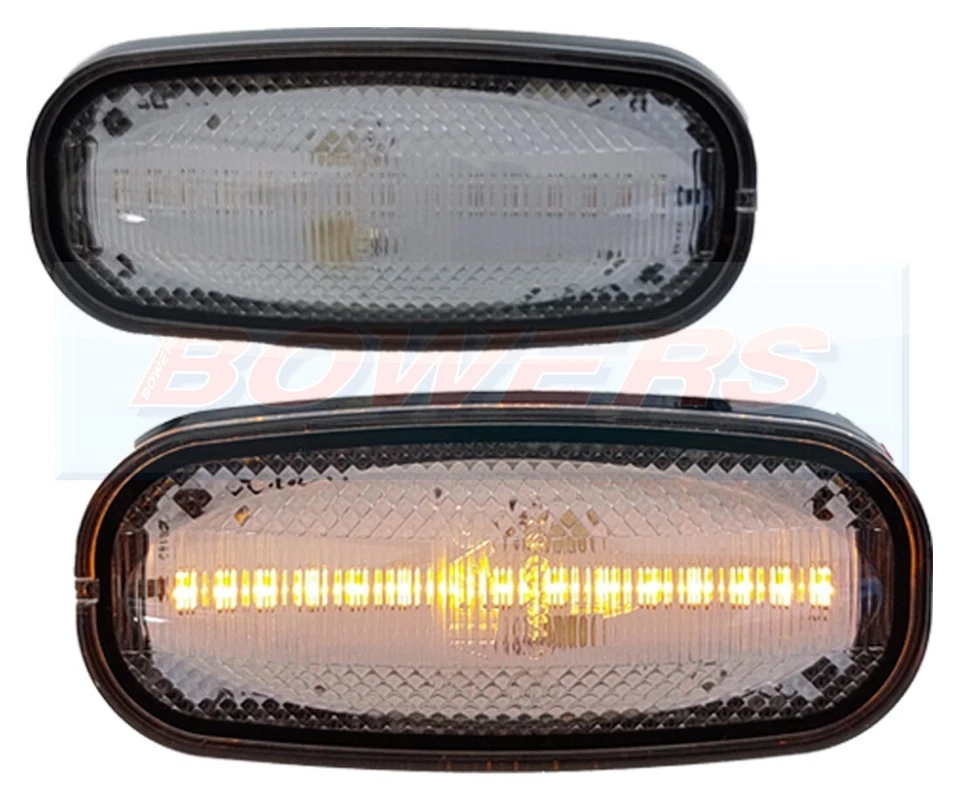 2 прозрачных светодиодных боковых повторителя индикатора Wipac для Land Rover Defender 1999–2016 годов выпуска - Изображение 1 из 1