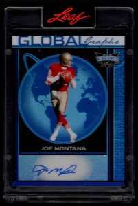 2023 Leaf Vibrance Global Graphs Signatures Joe Montana 2/20