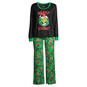 Women's Grinch Christmas 2-Piece Pajama Set Size 3XL - Picture 1 of 6