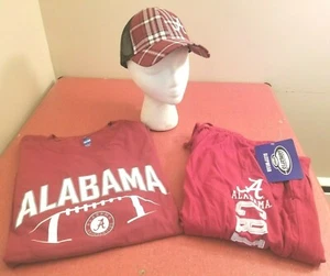 Alabama Crimson Tide NCAA Crimson Alabama Large T-Shirt & Cap Fan Package - Picture 1 of 8