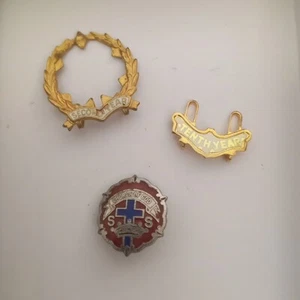 Prendedor Iglesia de Dios Segundo Año Pin Oro Lote De Prendedores Décimo Año Premio Plumas - Imagen 1 de 9