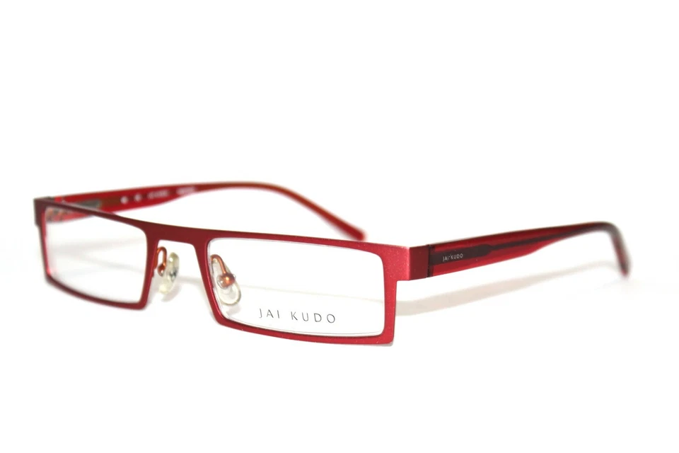 BRAND NEW JAI KUDO 470 M11 RED SEMI RIMLESS EYEGLASSES METAL RX FRAMES 49-20-135 - Image 1 of 4