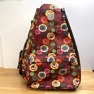Life is Tennis Jetpac Rucksack Schlägertasche Lynne Tauchen Sling Paisley Burgundy - Bild 1 von 13
