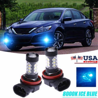 8000K 80W H11 LED Fog Light Bulbs for Nissan Altima Maxima Juke Leaf Murano 2018 - Image 1 of 4