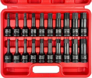 1/2" Drive Master Impact Hex Bit Set, 20 Piece Hex Driver Socket Set - Bild 1 von 9