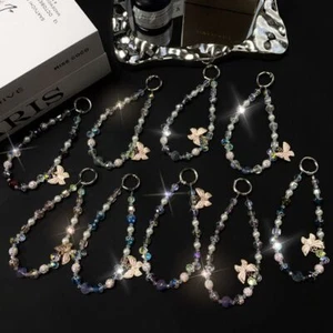 Luxury Wrist Short Hanging Rope Butterfly Hand-beaded Pendant Bag Accessories - Zdjęcie 1 z 12